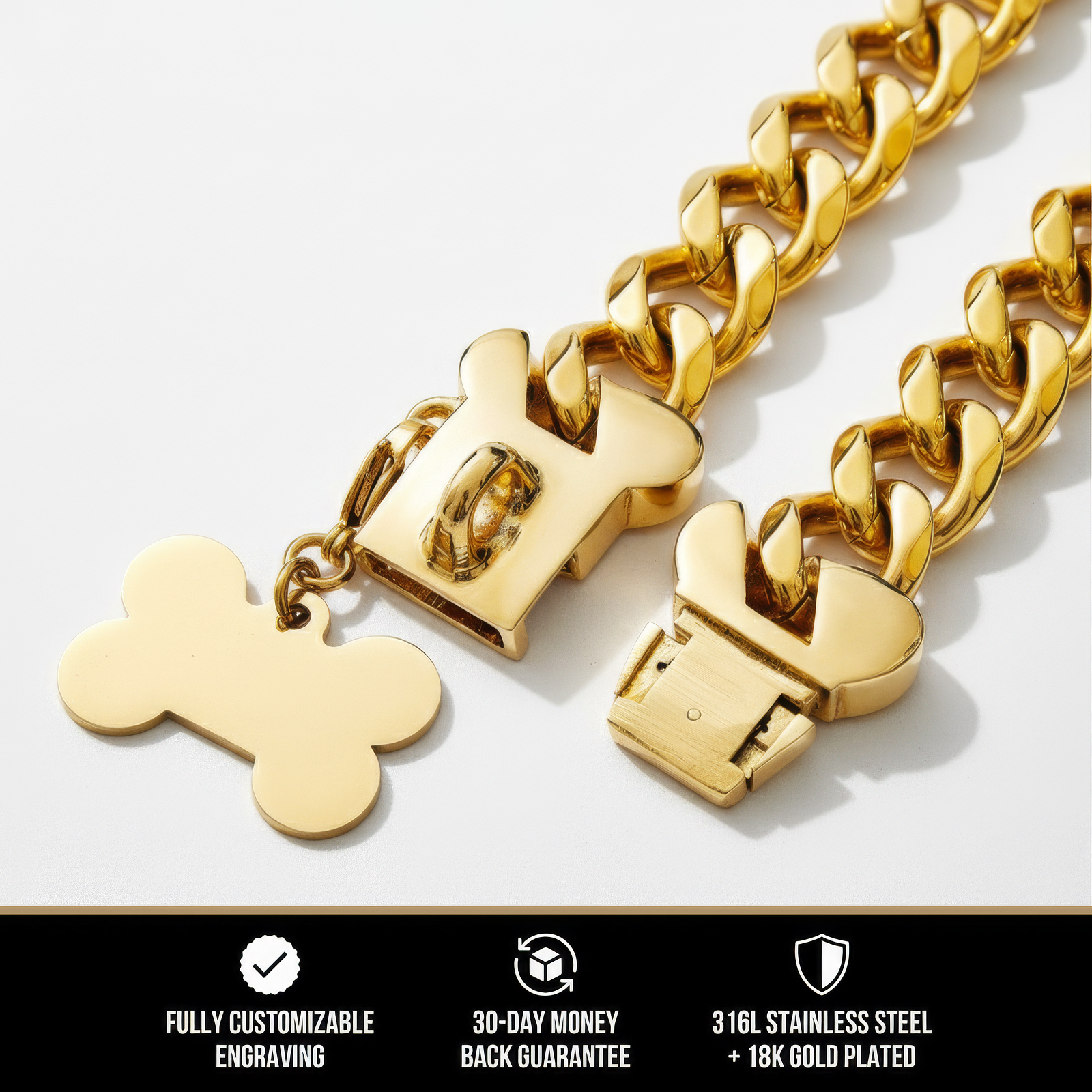 The Bone Cuban Collar | 20MM